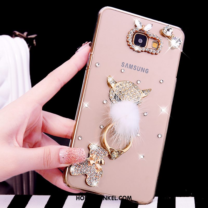 Samsung Galaxy A5 2016 Hoesje Doorzichtig Bescherming Hoes, Samsung Galaxy A5 2016 Hoesje Ster Met Strass Champagner Farbe