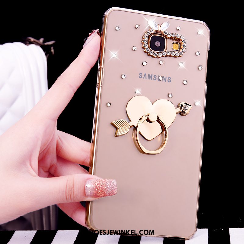 Samsung Galaxy A5 2016 Hoesje Doorzichtig Bescherming Hoes, Samsung Galaxy A5 2016 Hoesje Ster Met Strass Champagner Farbe