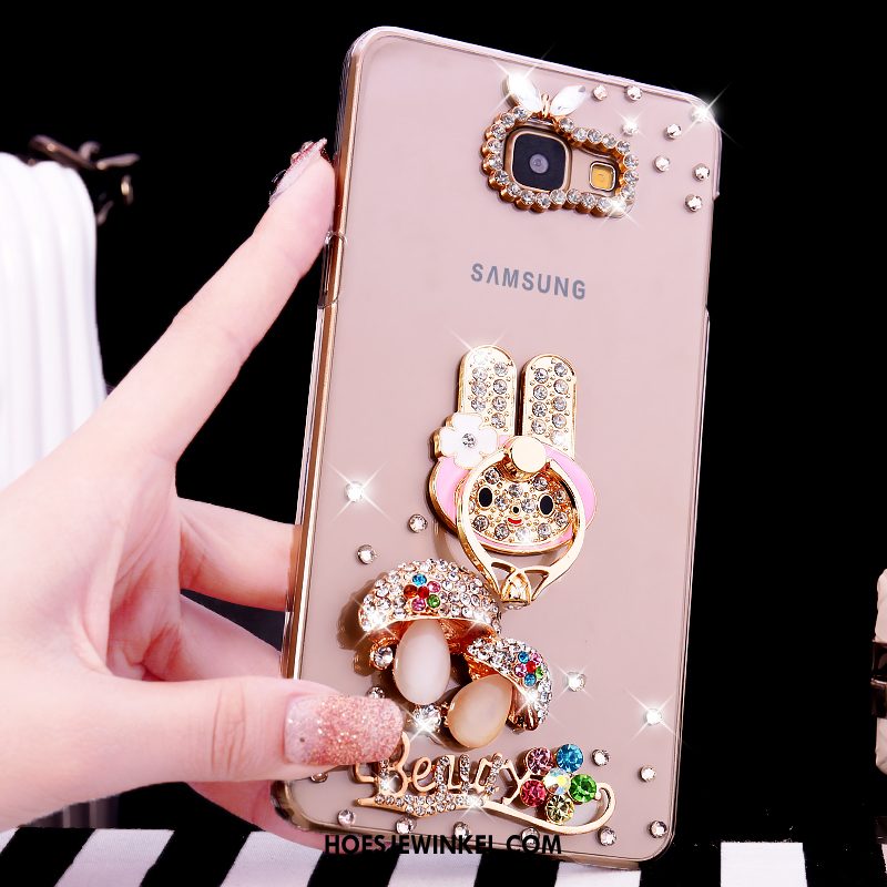 Samsung Galaxy A5 2016 Hoesje Doorzichtig Bescherming Hoes, Samsung Galaxy A5 2016 Hoesje Ster Met Strass Champagner Farbe