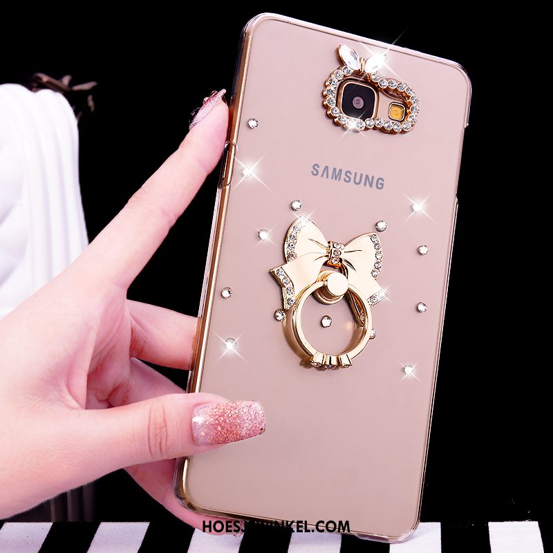Samsung Galaxy A5 2016 Hoesje Doorzichtig Bescherming Hoes, Samsung Galaxy A5 2016 Hoesje Ster Met Strass Champagner Farbe