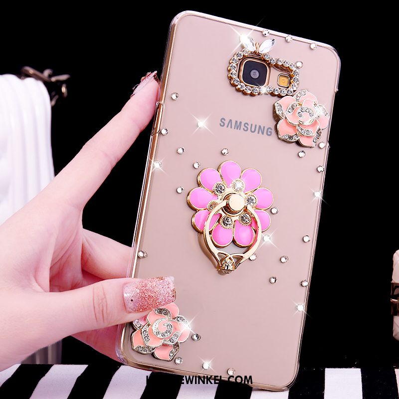 Samsung Galaxy A5 2016 Hoesje Doorzichtig Bescherming Hoes, Samsung Galaxy A5 2016 Hoesje Ster Met Strass Champagner Farbe