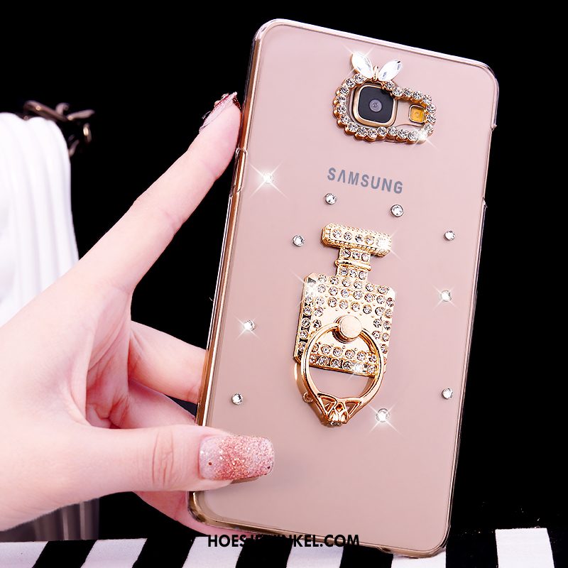 Samsung Galaxy A5 2016 Hoesje Doorzichtig Bescherming Hoes, Samsung Galaxy A5 2016 Hoesje Ster Met Strass Champagner Farbe