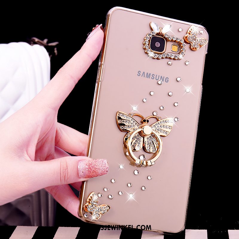 Samsung Galaxy A5 2016 Hoesje Doorzichtig Bescherming Hoes, Samsung Galaxy A5 2016 Hoesje Ster Met Strass Champagner Farbe