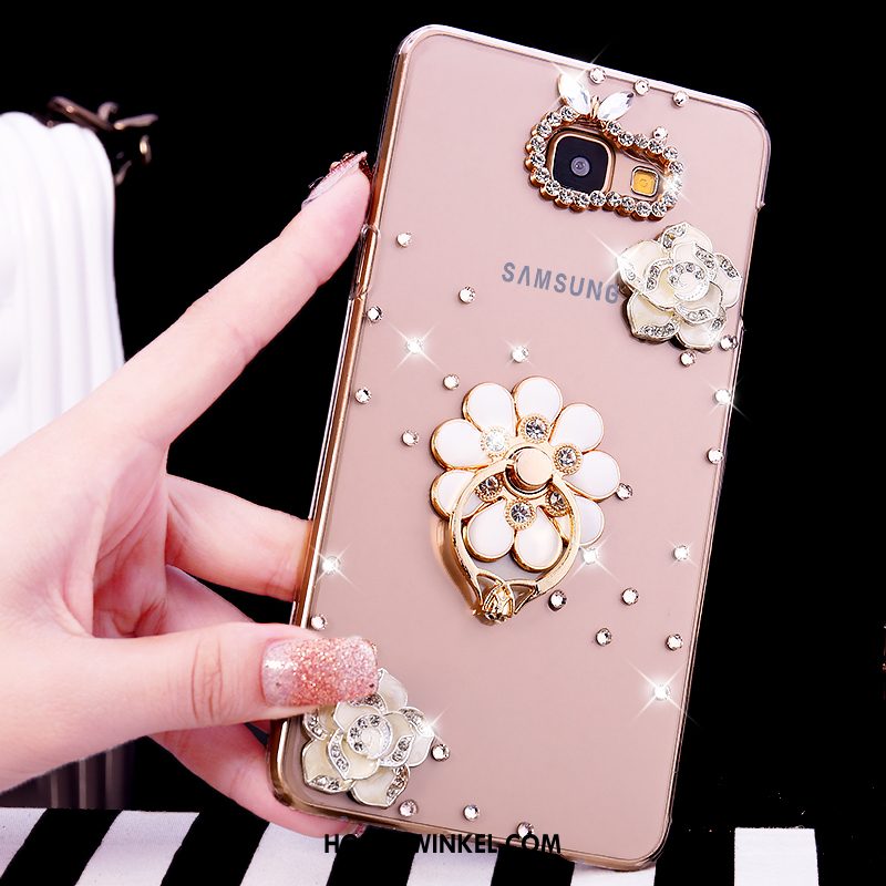 Samsung Galaxy A5 2016 Hoesje Doorzichtig Bescherming Hoes, Samsung Galaxy A5 2016 Hoesje Ster Met Strass Champagner Farbe