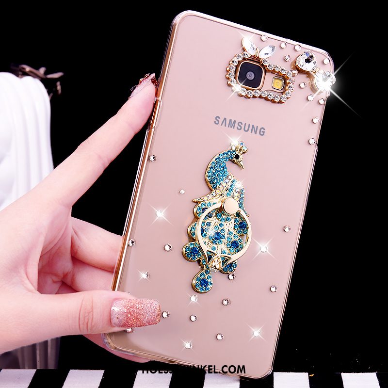 Samsung Galaxy A5 2016 Hoesje Doorzichtig Bescherming Hoes, Samsung Galaxy A5 2016 Hoesje Ster Met Strass Champagner Farbe