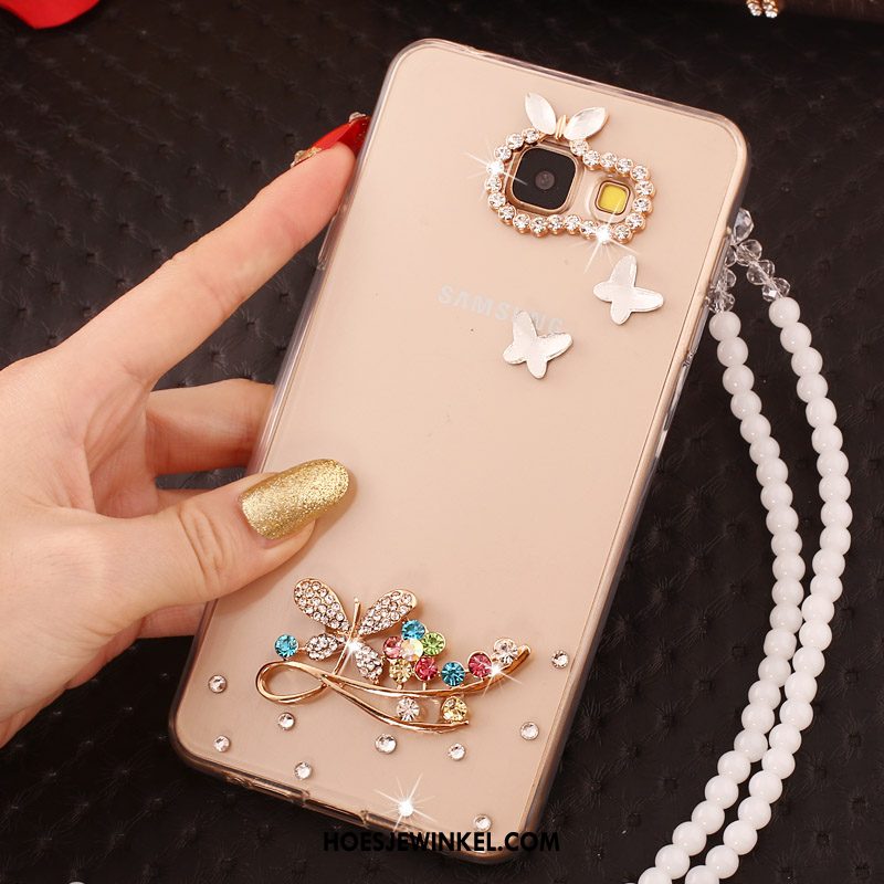 Samsung Galaxy A5 2016 Hoesje Hoes Ster Kraal Ketting, Samsung Galaxy A5 2016 Hoesje Vlinderdas Mobiele Telefoon