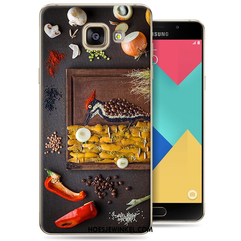 Samsung Galaxy A5 2016 Hoesje Ster Bescherming Mobiele Telefoon, Samsung Galaxy A5 2016 Hoesje Spotprent Grijs