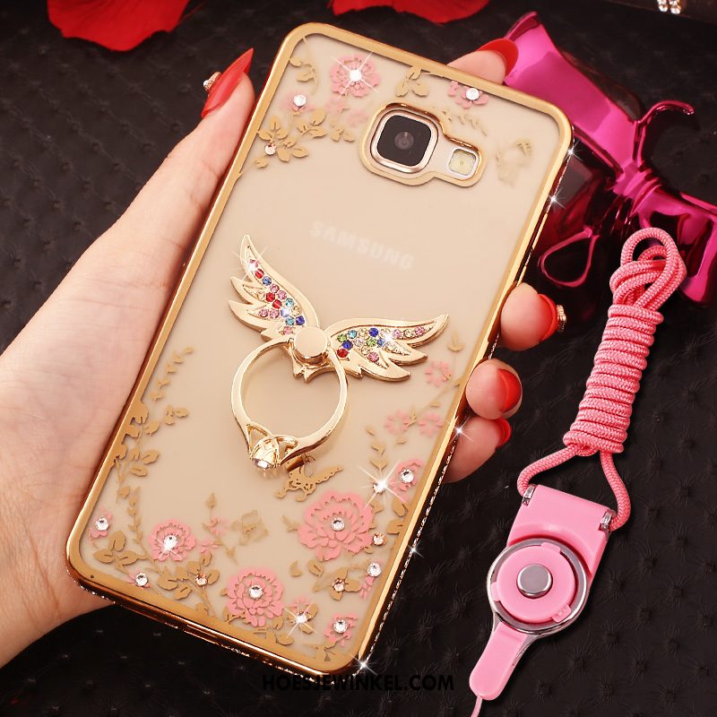 Samsung Galaxy A5 2016 Hoesje Zacht Hoes Rose Goud, Samsung Galaxy A5 2016 Hoesje Roze Ster