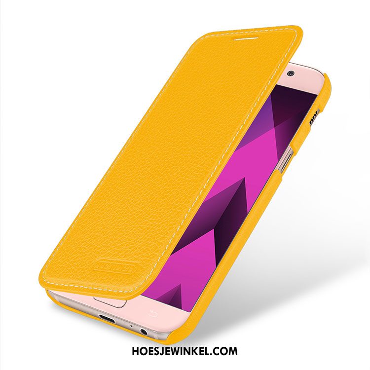 Samsung Galaxy A5 2017 Hoesje Anti-fall Hoes Folio, Samsung Galaxy A5 2017 Hoesje Mobiele Telefoon Oranje