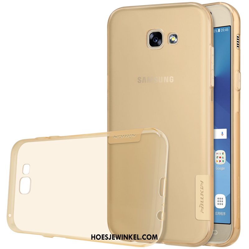 Samsung Galaxy A5 2017 Hoesje Goud Ster Siliconen, Samsung Galaxy A5 2017 Hoesje All Inclusive Grijs