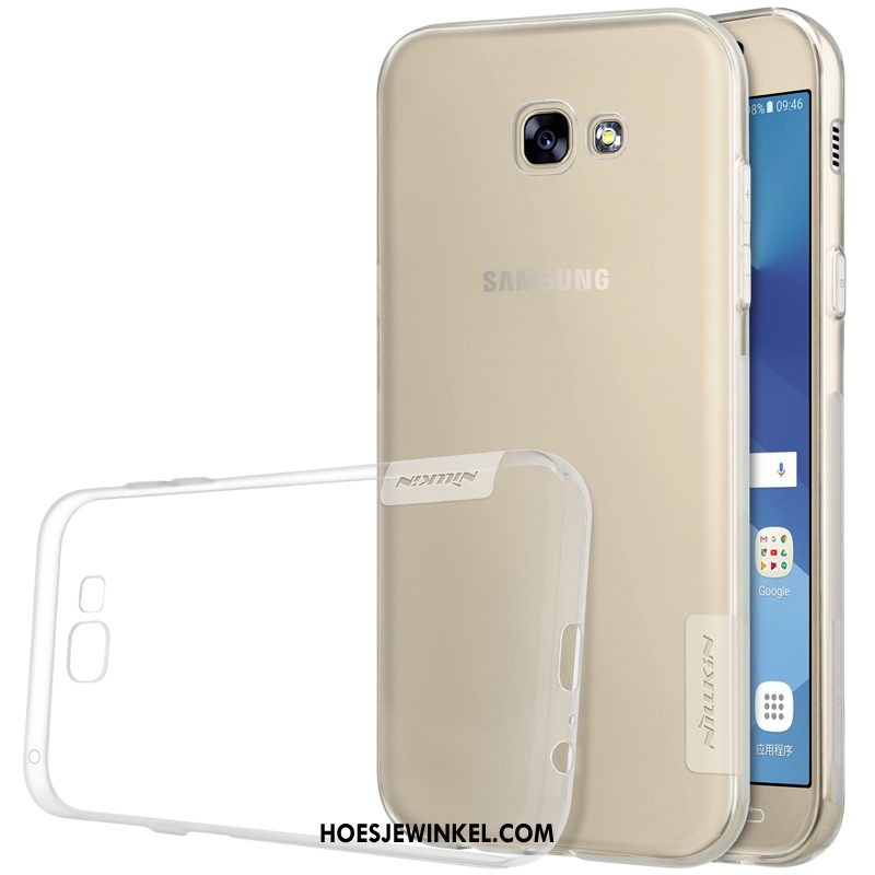 Samsung Galaxy A5 2017 Hoesje Goud Ster Siliconen, Samsung Galaxy A5 2017 Hoesje All Inclusive Grijs