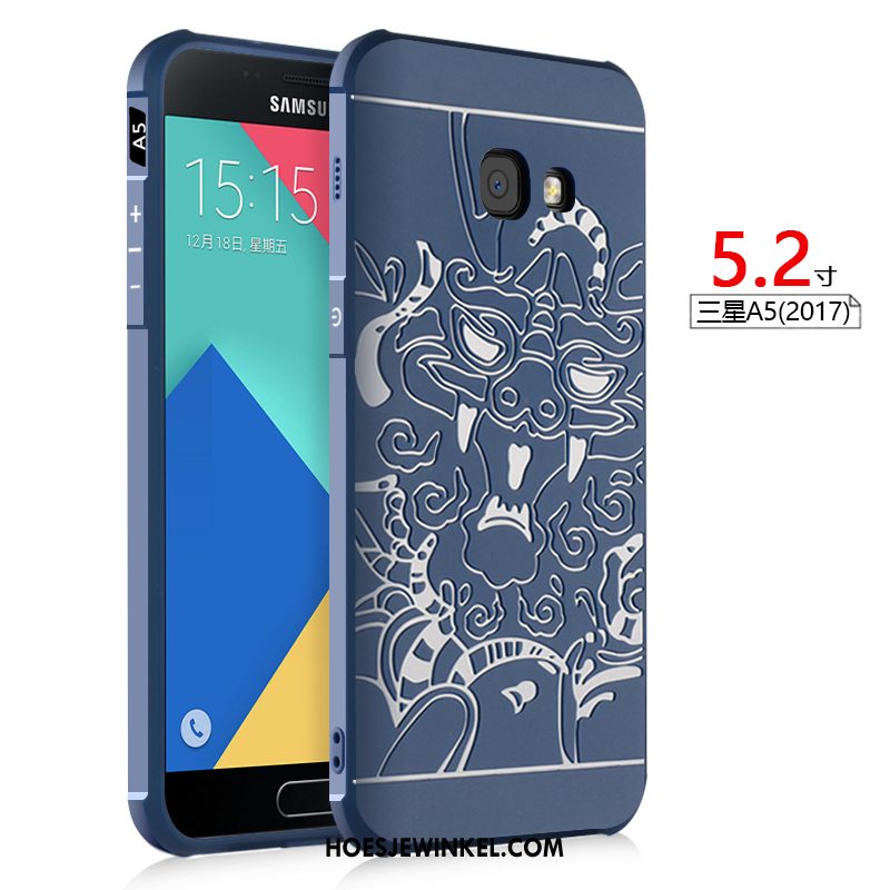 Samsung Galaxy A5 2017 Hoesje Hoes Siliconen Reliëf, Samsung Galaxy A5 2017 Hoesje Mobiele Telefoon Nieuw