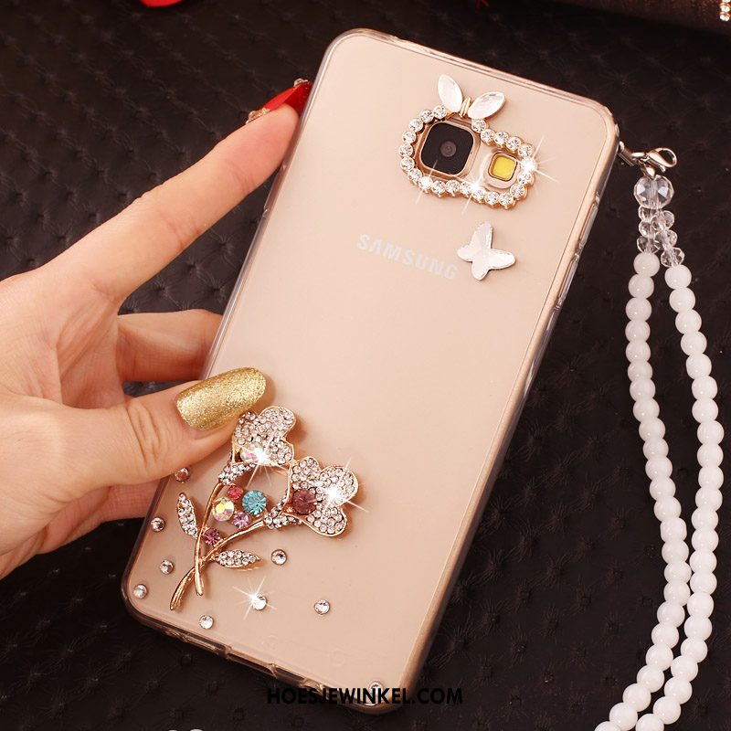 Samsung Galaxy A5 2017 Hoesje Siliconen Goud Bescherming, Samsung Galaxy A5 2017 Hoesje Hoes Anti-fall