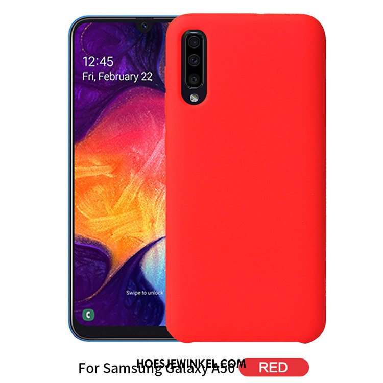 Samsung Galaxy A50 Hoesje Effen Kleur Nieuw Eenvoudige, Samsung Galaxy A50 Hoesje Bescherming Hoes