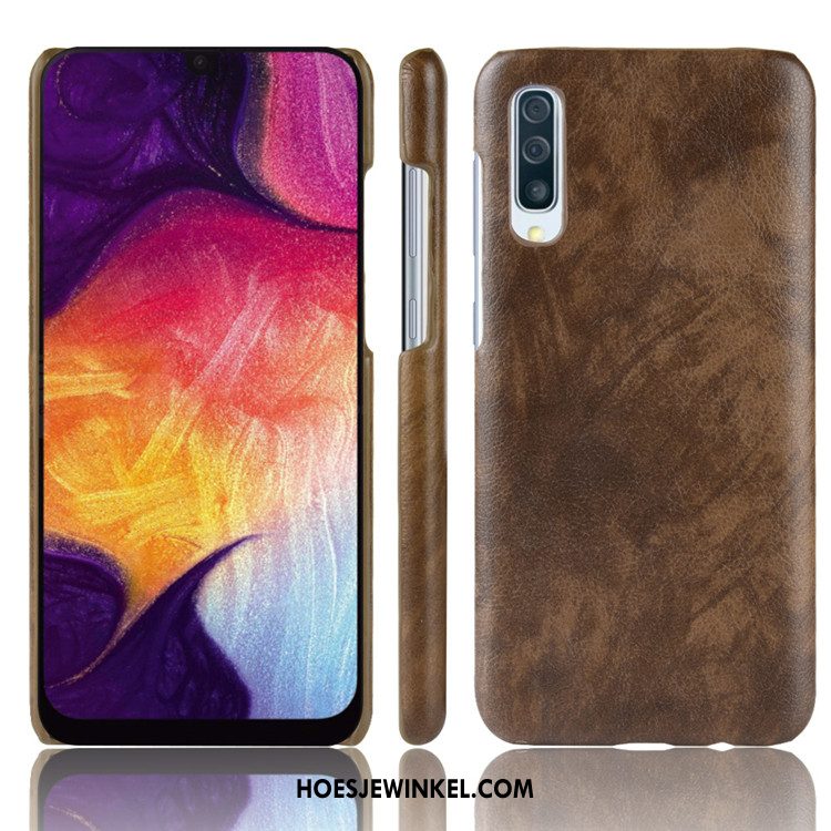 Samsung Galaxy A50 Hoesje Hard Patroon Bescherming, Samsung Galaxy A50 Hoesje Mobiele Telefoon Soort Aziatische Vrucht Braun