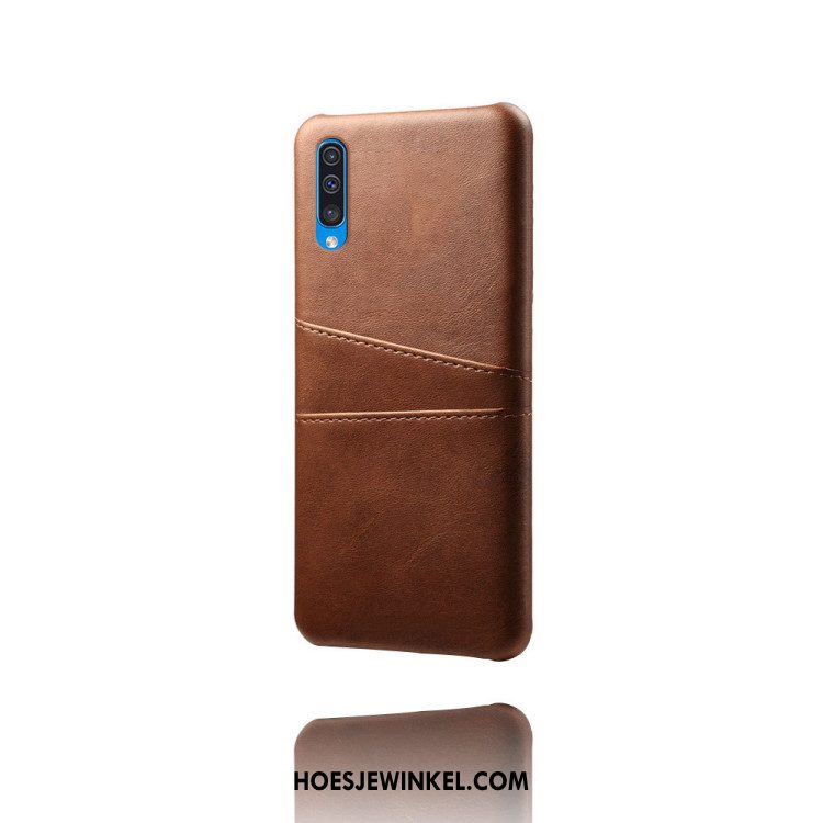 Samsung Galaxy A50 Hoesje Kaart Ster Nieuw, Samsung Galaxy A50 Hoesje Leren Etui Patroon