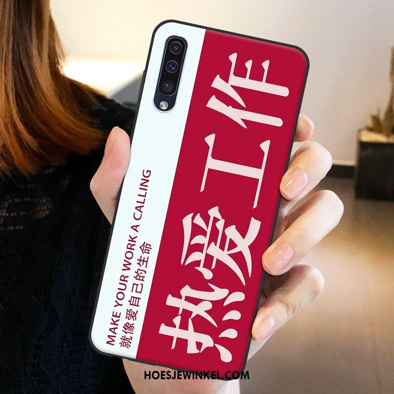 Samsung Galaxy A50 Hoesje Net Red Hoes Trendy Merk, Samsung Galaxy A50 Hoesje Mobiele Telefoon Zacht