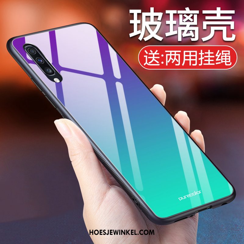 Samsung Galaxy A50 Hoesje Roze Ster Siliconen, Samsung Galaxy A50 Hoesje Trend Eenvoudige