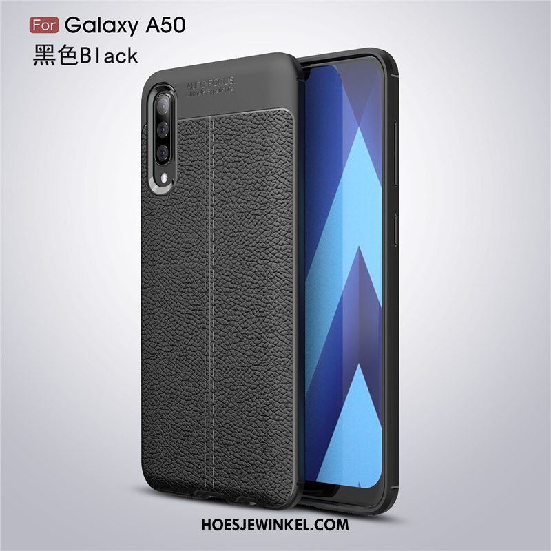 Samsung Galaxy A50 Hoesje Scheppend Bedrijf Zacht, Samsung Galaxy A50 Hoesje Ster Zwart