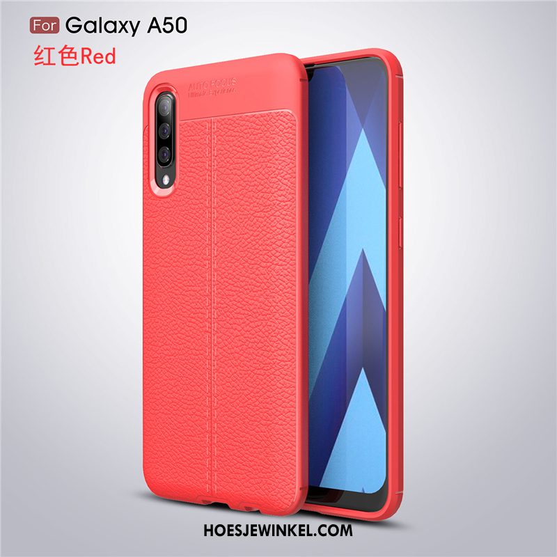 Samsung Galaxy A50 Hoesje Scheppend Bedrijf Zacht, Samsung Galaxy A50 Hoesje Ster Zwart