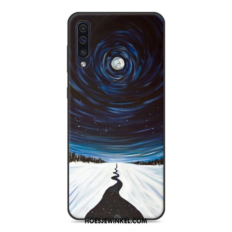 Samsung Galaxy A50 Hoesje Trend Anti-fall Siliconen, Samsung Galaxy A50 Hoesje Spotprent Zacht