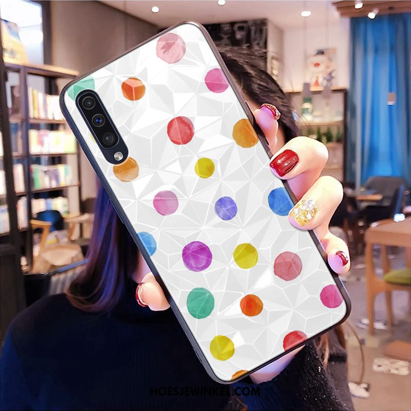 Samsung Galaxy A50s Hoesje Bloemen Ster Anti-fall, Samsung Galaxy A50s Hoesje Siliconen Mini