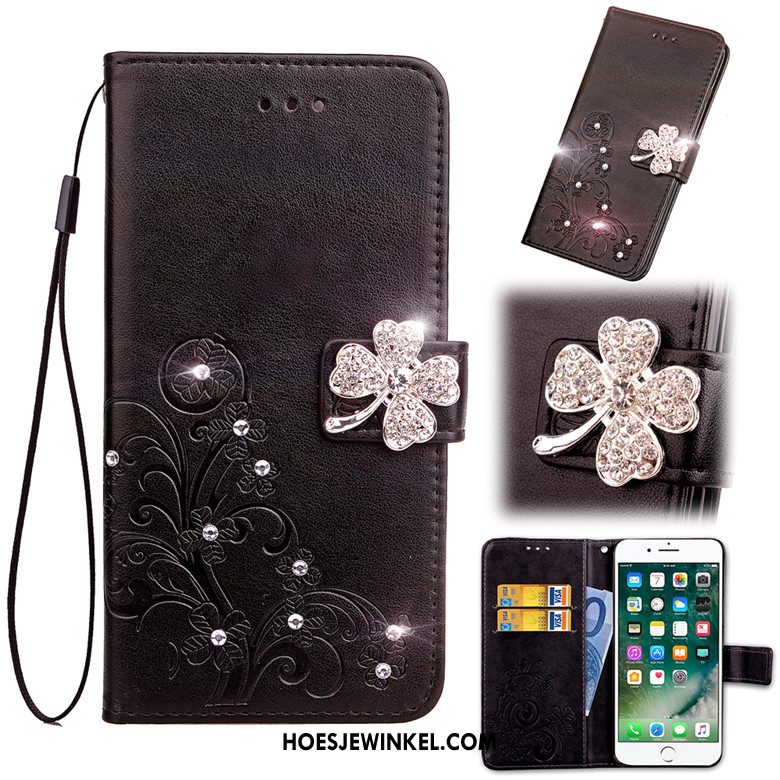 Samsung Galaxy A50s Hoesje Met Strass Mobiele Telefoon Purper, Samsung Galaxy A50s Hoesje Folio Leren Etui