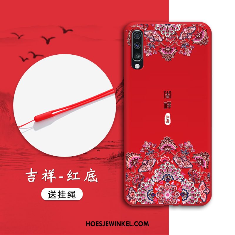 Samsung Galaxy A50s Hoesje Mobiele Telefoon Trend All Inclusive, Samsung Galaxy A50s Hoesje Reliëf Chinese Stijl