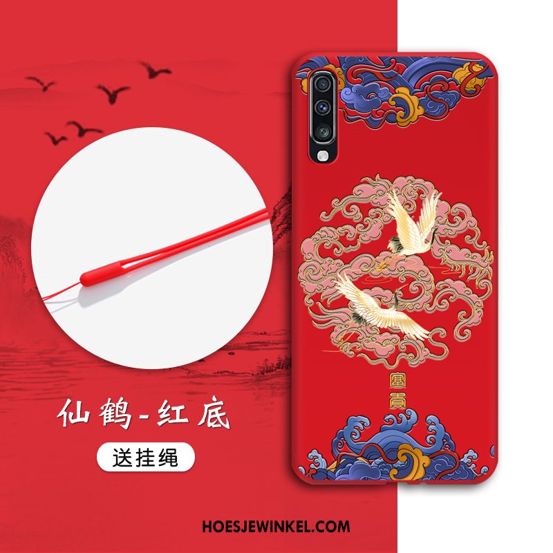 Samsung Galaxy A50s Hoesje Mobiele Telefoon Trend All Inclusive, Samsung Galaxy A50s Hoesje Reliëf Chinese Stijl