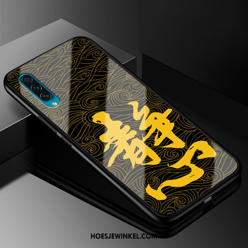 Samsung Galaxy A50s Hoesje Mode Hoes Bescherming, Samsung Galaxy A50s Hoesje Geel Scheppend