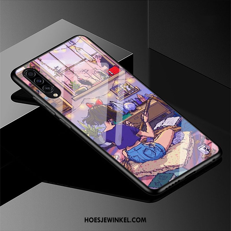 Samsung Galaxy A50s Hoesje Mooie Zwart Bescherming, Samsung Galaxy A50s Hoesje Hoes Ster