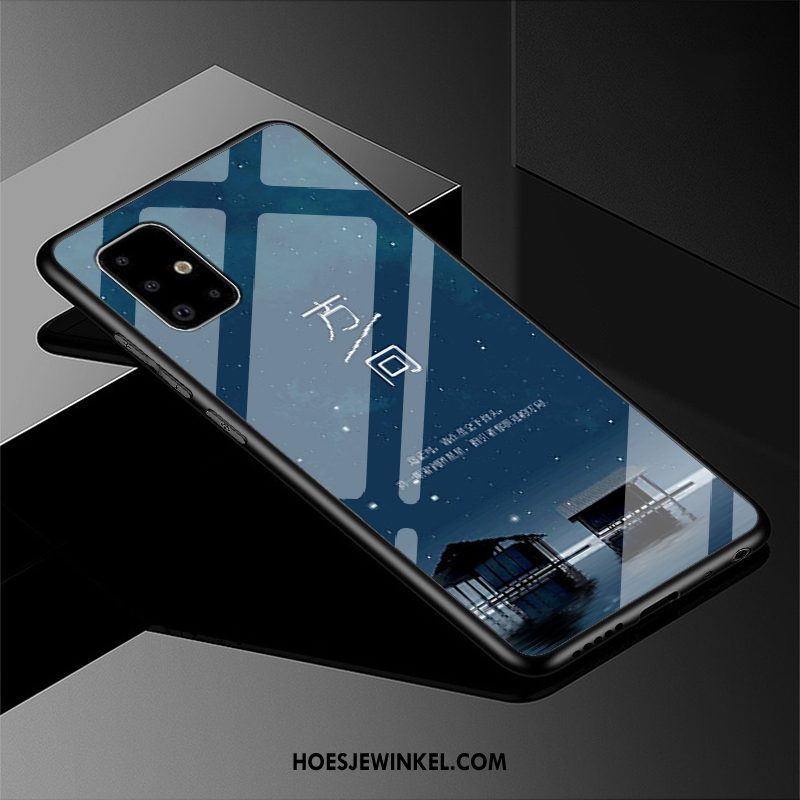 Samsung Galaxy A51 Hoesje Lovers Schrobben Mobiele Telefoon, Samsung Galaxy A51 Hoesje Glas Ster