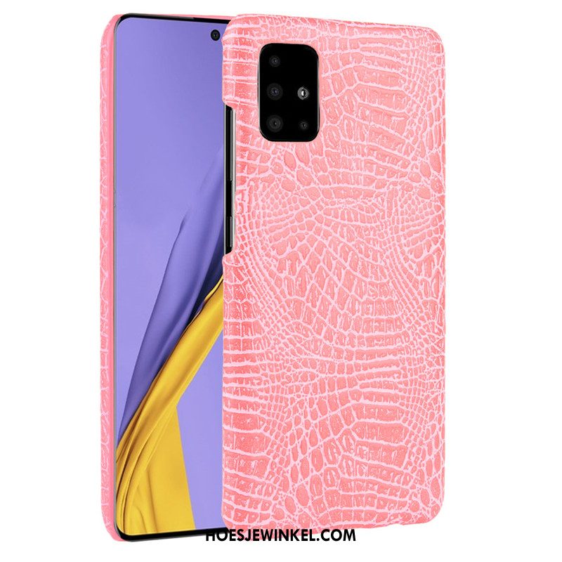 Samsung Galaxy A51 Hoesje Mobiele Telefoon Krokodillenleer Bedrijf, Samsung Galaxy A51 Hoesje Patroon Ster