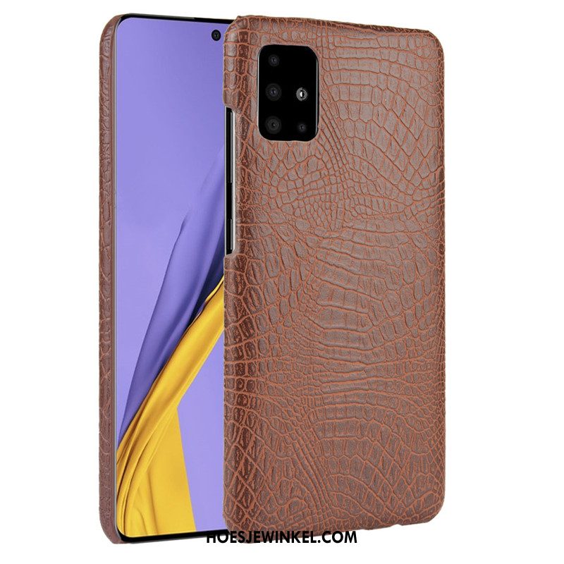 Samsung Galaxy A51 Hoesje Mobiele Telefoon Krokodillenleer Bedrijf, Samsung Galaxy A51 Hoesje Patroon Ster