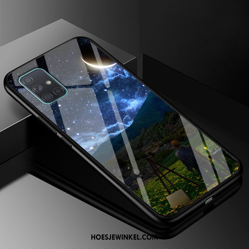 Samsung Galaxy A51 Hoesje Mobiele Telefoon Mode Scheppend, Samsung Galaxy A51 Hoesje Glas Bescherming