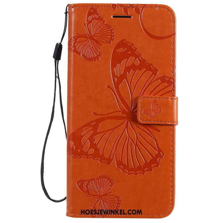 Samsung Galaxy A51 Hoesje Mobiele Telefoon Vlinder Bloemen Oranje, Samsung Galaxy A51 Hoesje Ster Siliconen