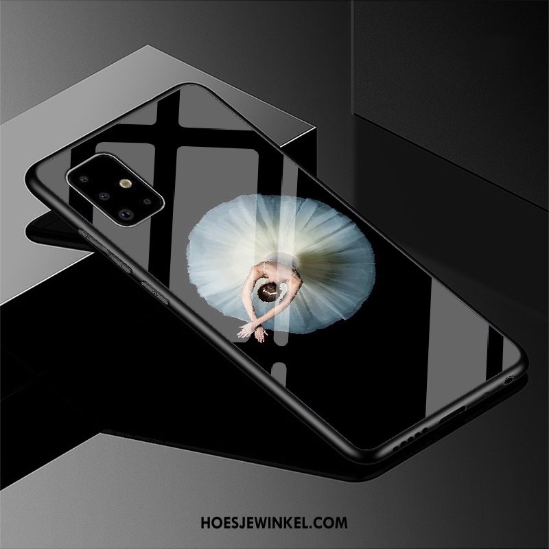Samsung Galaxy A51 Hoesje Sterrenhemel Mobiele Telefoon Hoes, Samsung Galaxy A51 Hoesje Zwart Hard