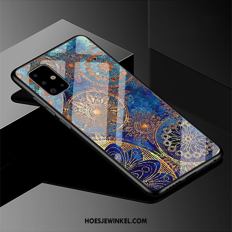 Samsung Galaxy A51 Hoesje Sterrenhemel Mobiele Telefoon Hoes, Samsung Galaxy A51 Hoesje Zwart Hard