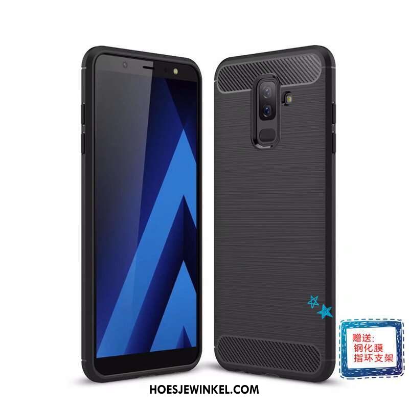 Samsung Galaxy A6+ Hoesje All Inclusive Hoes Hoge, Samsung Galaxy A6+ Hoesje Siliconen Ster