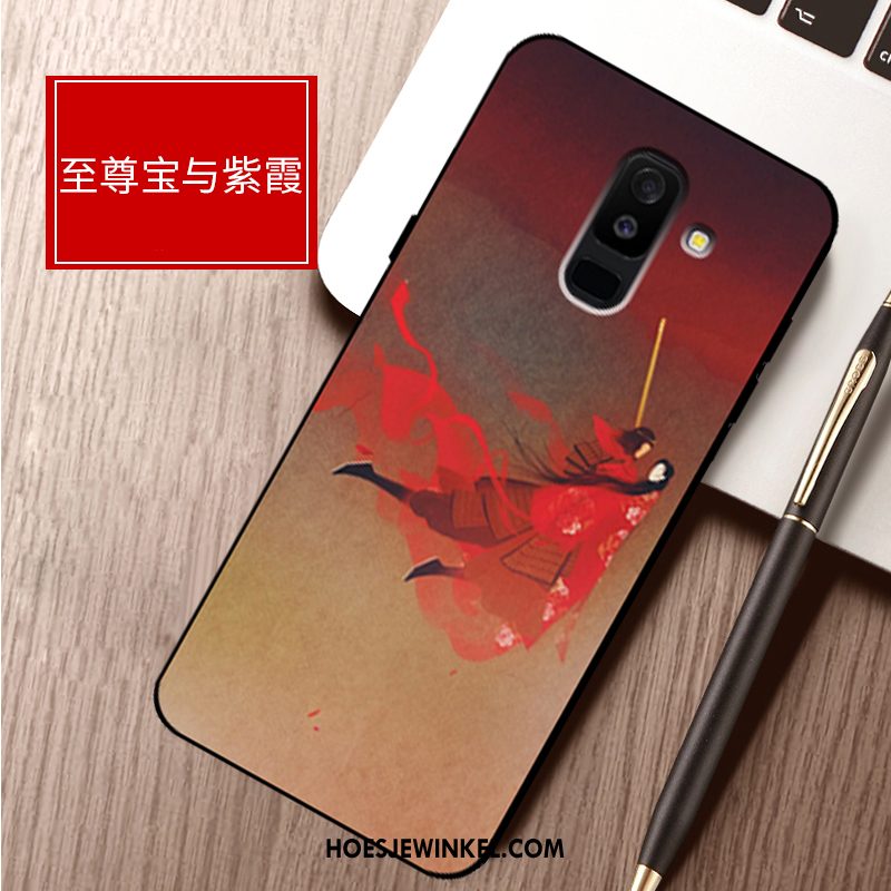 Samsung Galaxy A6+ Hoesje Bescherming Anti-fall Ster, Samsung Galaxy A6+ Hoesje Trend Hoes