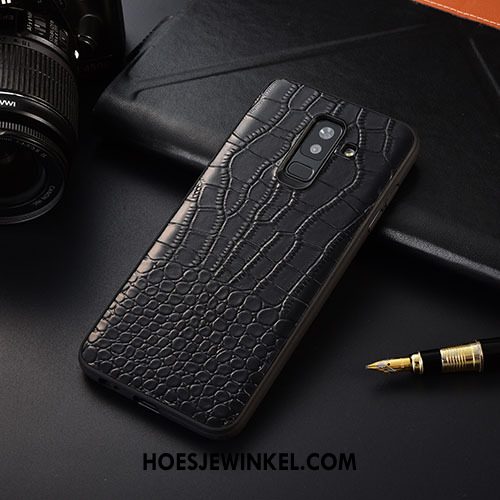 Samsung Galaxy A6+ Hoesje Bescherming Trend All Inclusive, Samsung Galaxy A6+ Hoesje Anti-fall Wijnrood