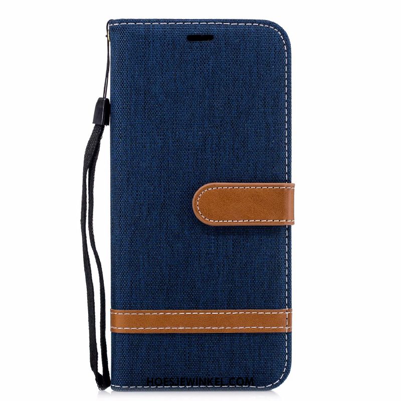 Samsung Galaxy A6+ Hoesje Diepe Kleur Ster Kaart, Samsung Galaxy A6+ Hoesje Folio Leren Etui Braun