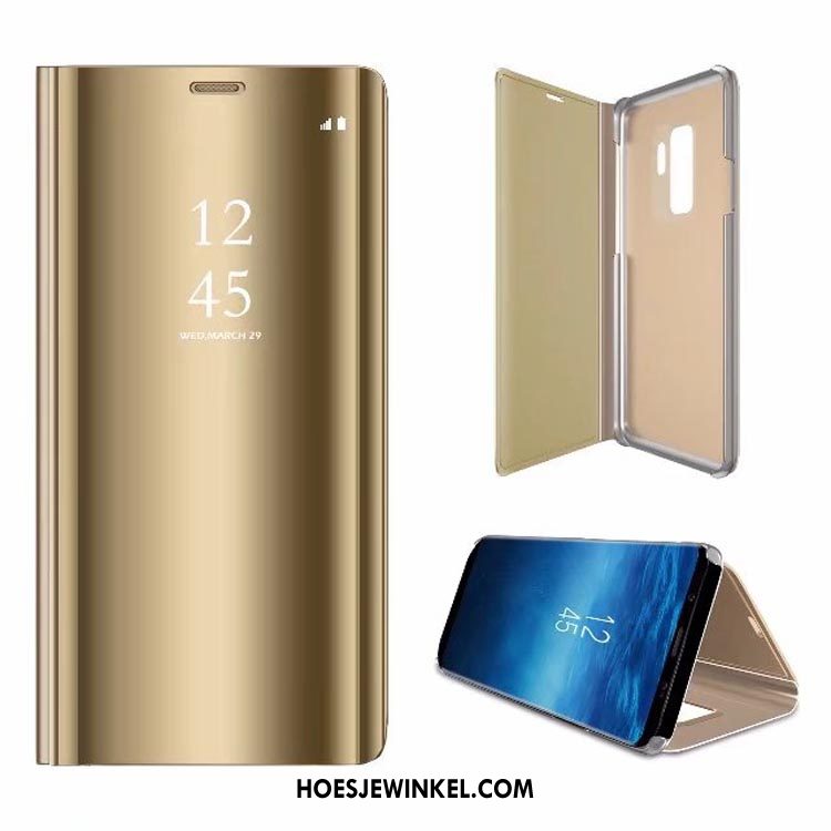 Samsung Galaxy A6 Hoesje Hoes Purper Spiegel, Samsung Galaxy A6 Hoesje Mobiele Telefoon Hard