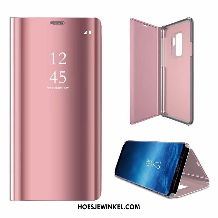 Samsung Galaxy A6 Hoesje Hoes Purper Spiegel, Samsung Galaxy A6 Hoesje Mobiele Telefoon Hard