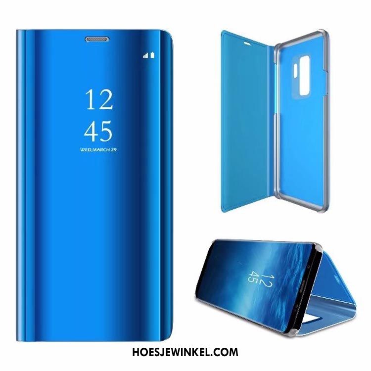 Samsung Galaxy A6 Hoesje Hoes Purper Spiegel, Samsung Galaxy A6 Hoesje Mobiele Telefoon Hard