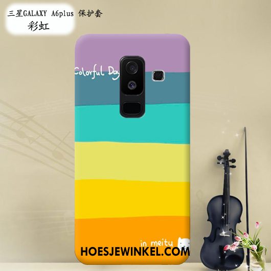 Samsung Galaxy A6+ Hoesje Pas Roze All Inclusive, Samsung Galaxy A6+ Hoesje Mobiele Telefoon Hoes