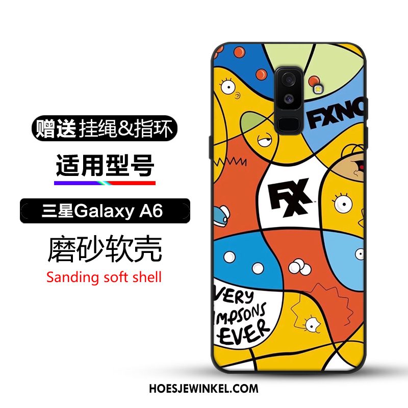 Samsung Galaxy A6+ Hoesje Ster Anti-fall Hoes, Samsung Galaxy A6+ Hoesje Bescherming Scheppend
