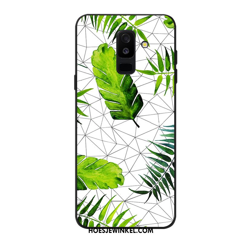 Samsung Galaxy A6 Hoesje Trendy Merk Hoes Ster, Samsung Galaxy A6 Hoesje Mobiele Telefoon Groen