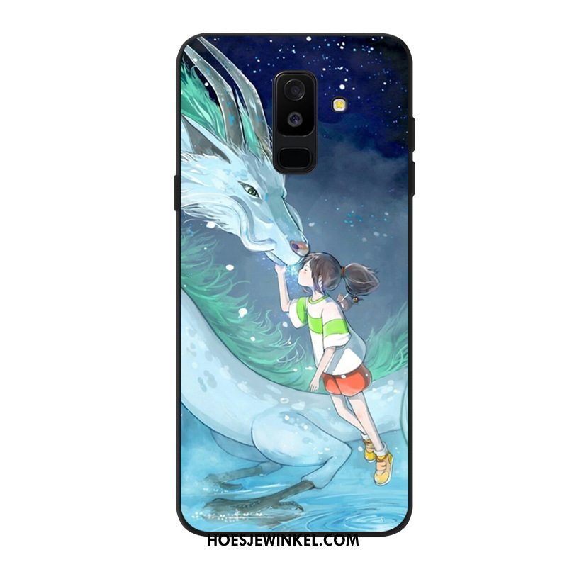 Samsung Galaxy A6 Hoesje Trendy Merk Hoes Ster, Samsung Galaxy A6 Hoesje Mobiele Telefoon Groen