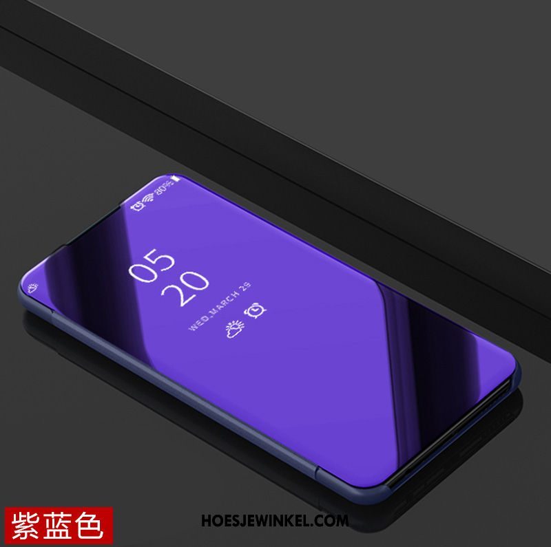 Samsung Galaxy A60 Hoesje Bescherming Hoes Plating, Samsung Galaxy A60 Hoesje Blauw Trend